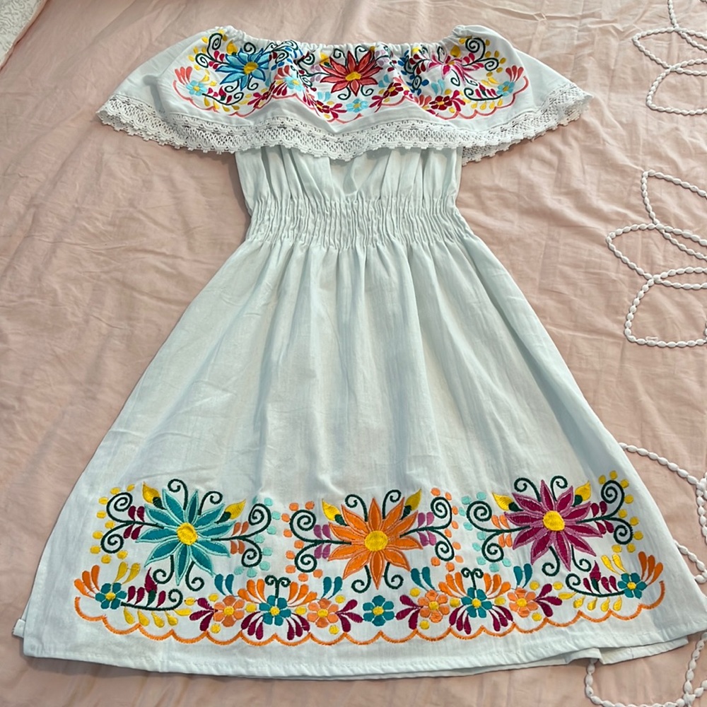 Mexican embroidered dress
